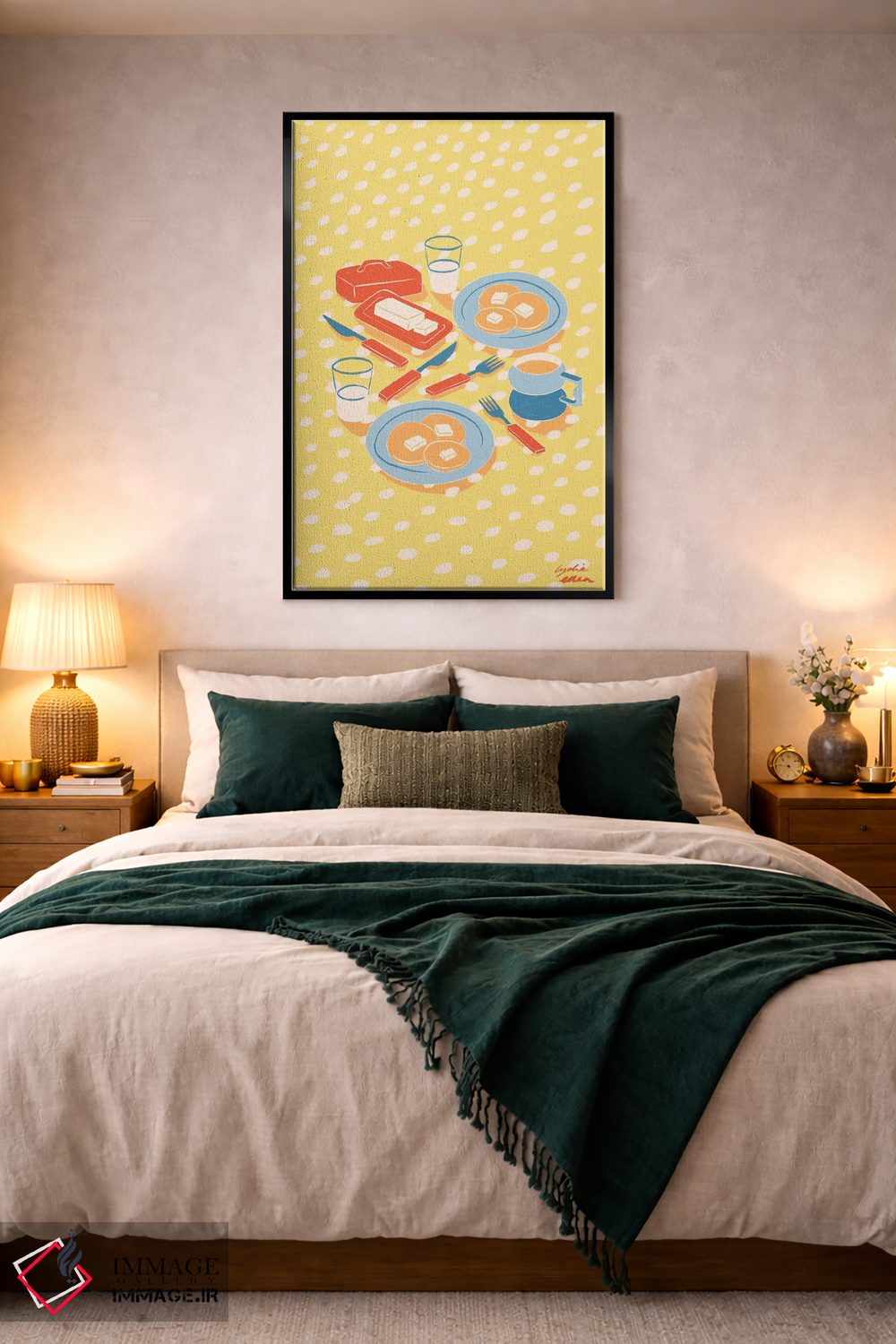 تابلو دکوراتیو صبحانه اثر لیدیا الن - D5B
