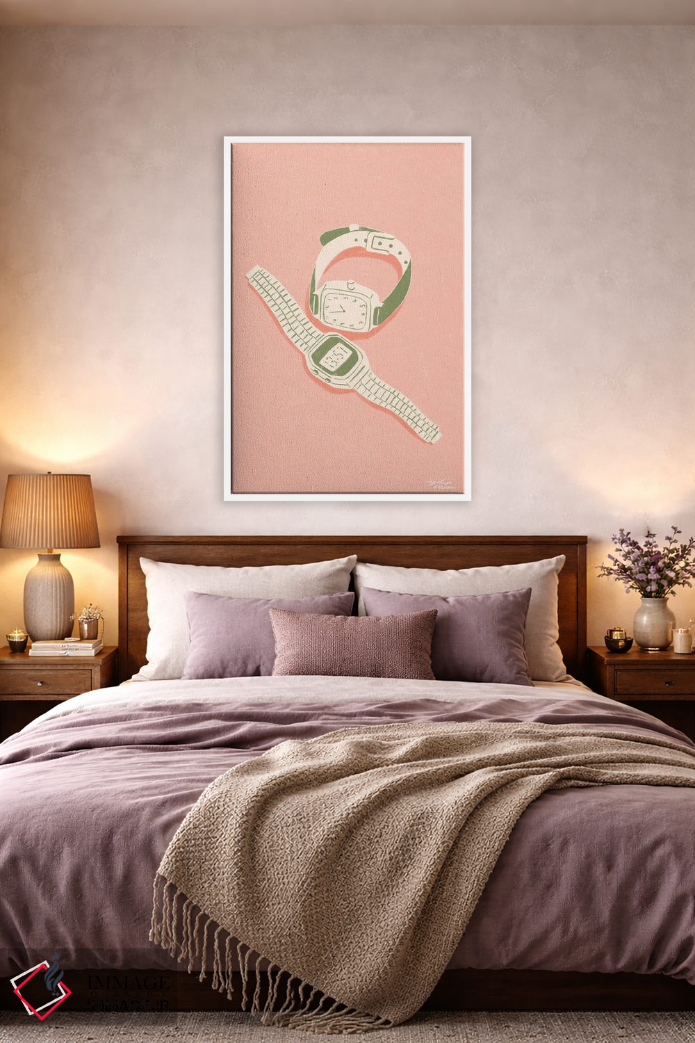 تابلو دکوراتیو زمان اثر لیدیا الن - D3W