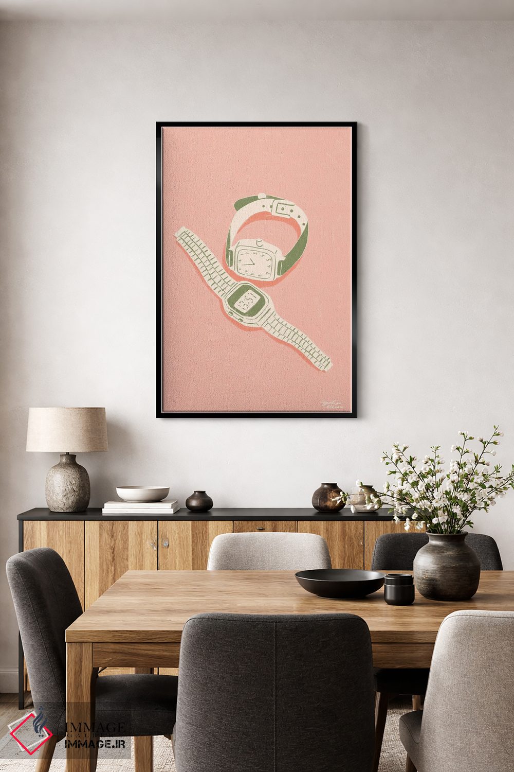 تابلو دکوراتیو زمان اثر لیدیا الن - D4B