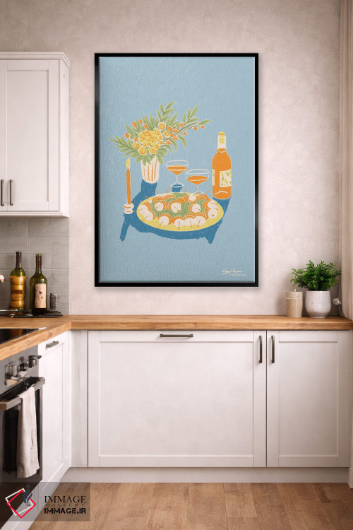 تابلو دکوراتیو نارنجی اثر لیدیا الن - D2B