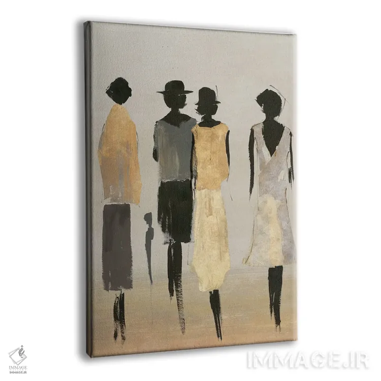 تابلو مینیمال بانوان شیک پوش II اثر لیلی کی - نمای پرسپکتیو محصول