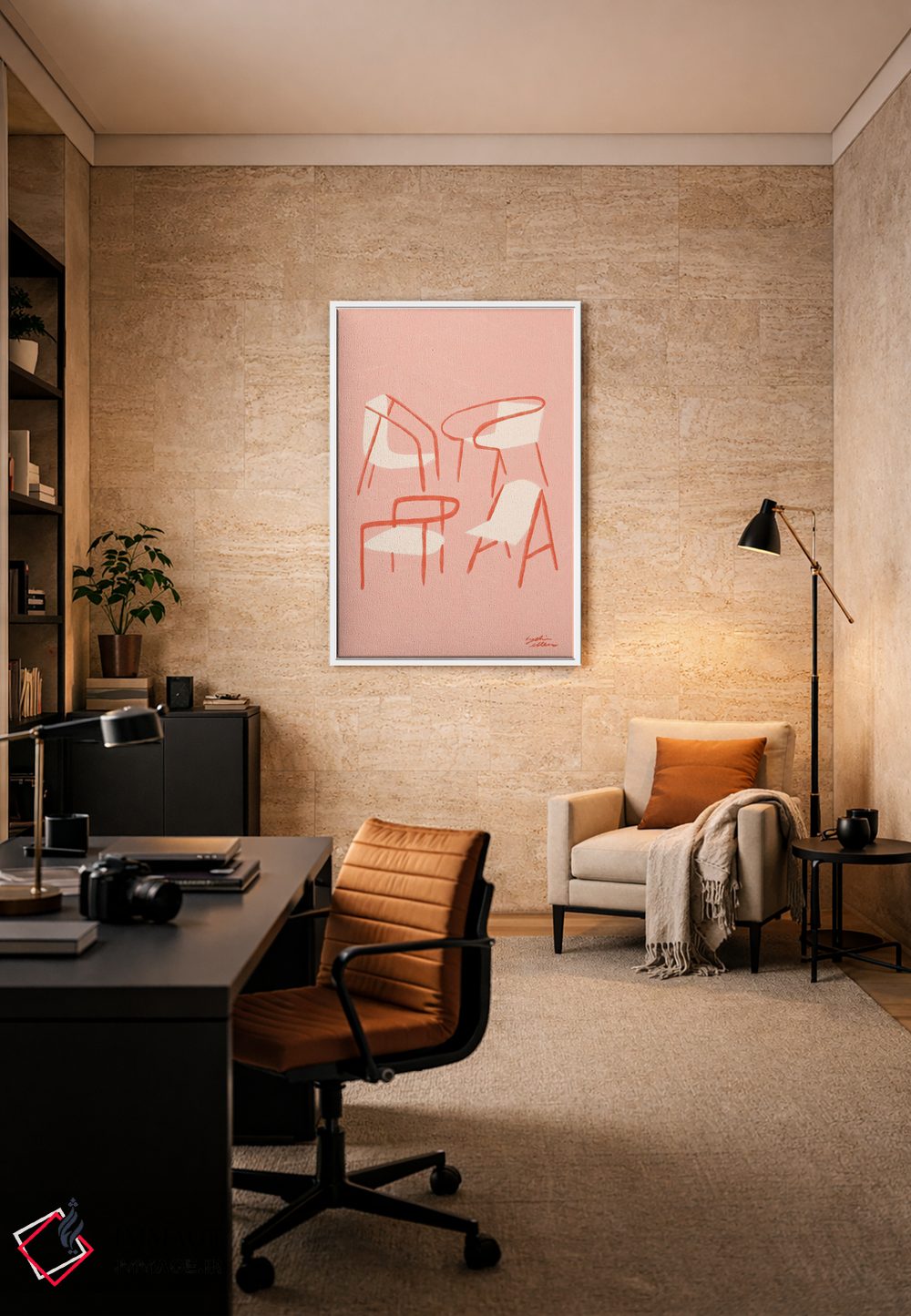 تابلو دکوراتیو جایگاه ها اثر لیدیا الن - D6W