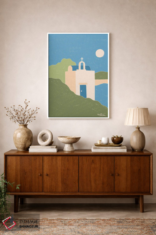 تابلو دکوراتیو یونان اثر لیدیا الن - D1W