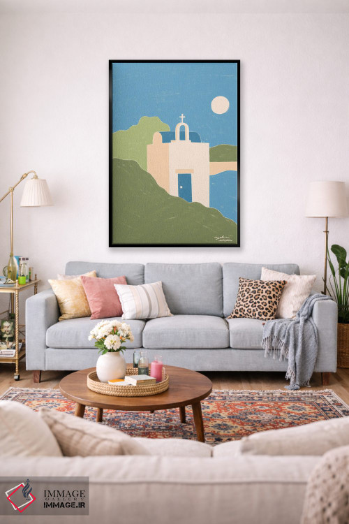 تابلو دکوراتیو یونان اثر لیدیا الن - D2B