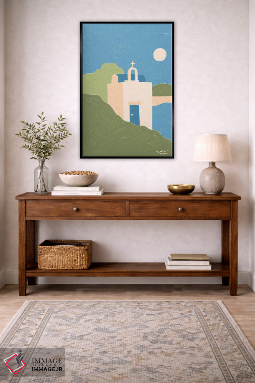 تابلو دکوراتیو یونان اثر لیدیا الن - D4B