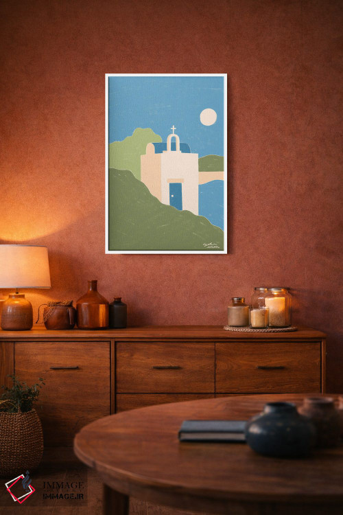 تابلو دکوراتیو یونان اثر لیدیا الن - D3W