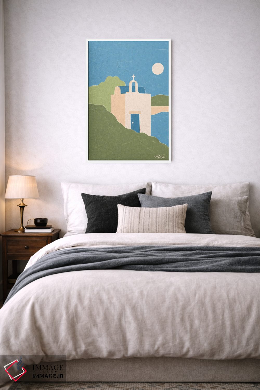 تابلو دکوراتیو یونان اثر لیدیا الن - D6W