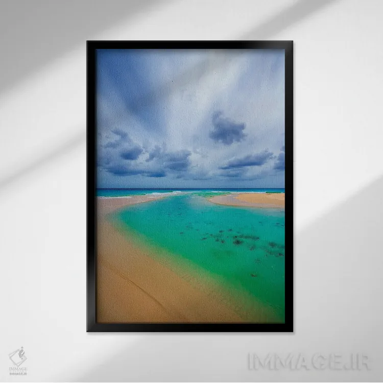 تابلو دکوراتیو رویاهای زمرباور اثر لیزی دیویس - نمای قابدار مشکی