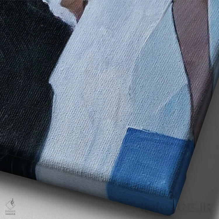 تابلو کلاسیک تنهایی اثر لی ژو - نمای نزدیک بافت بوم