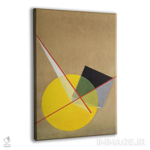 تابلو انتزاعی دایره زرد، ۱۹۲۱ اثر لازلو موهولی-ناگی - نمای پرسپکتیو محصول