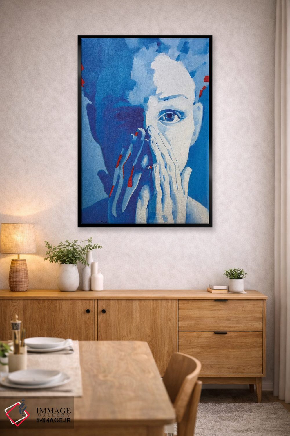 تابلو دکوراتیو دید شبانه اثر لی ژو - D3B