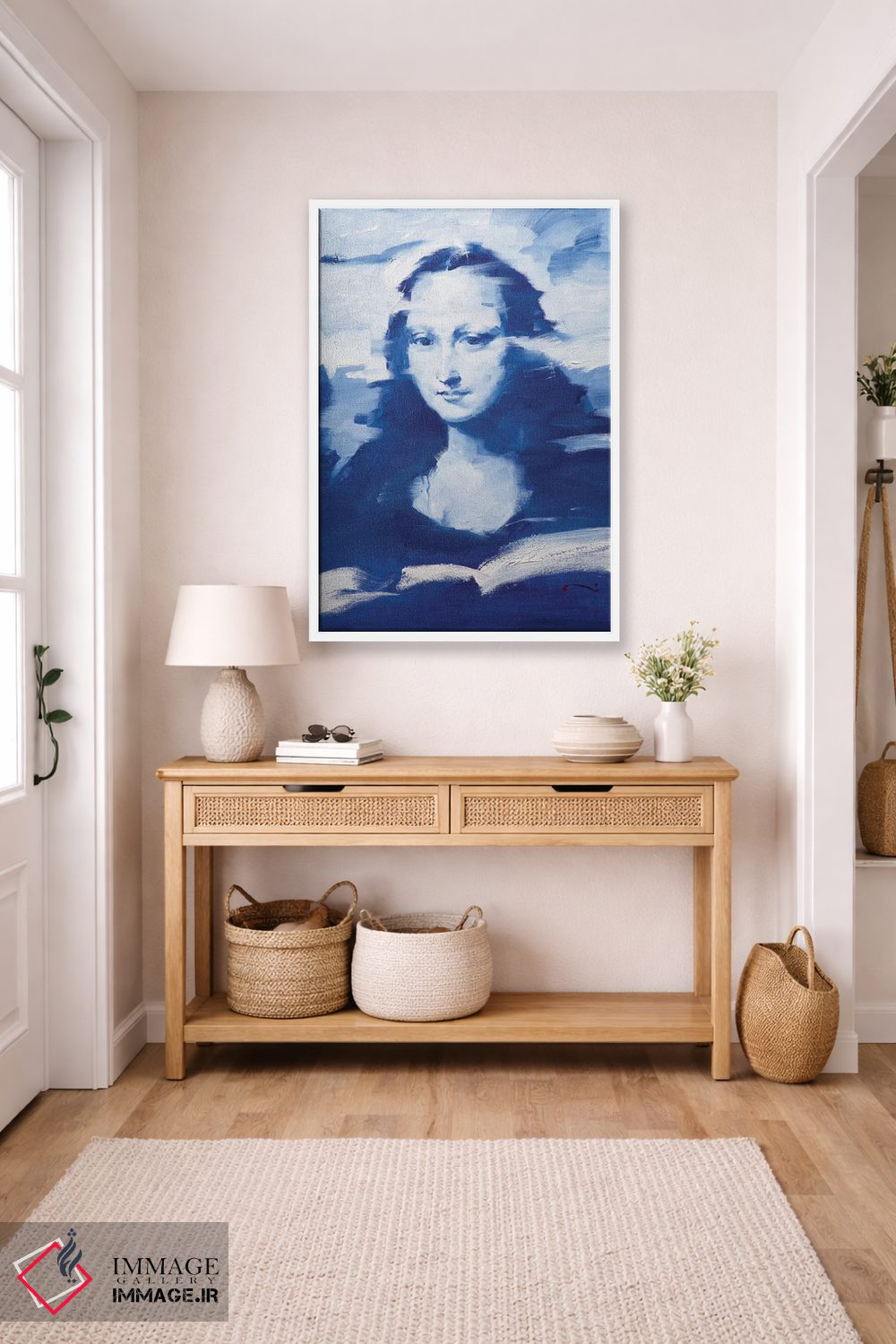 تابلو دکوراتیو مونا در آبی اثر لی ژو - D5W