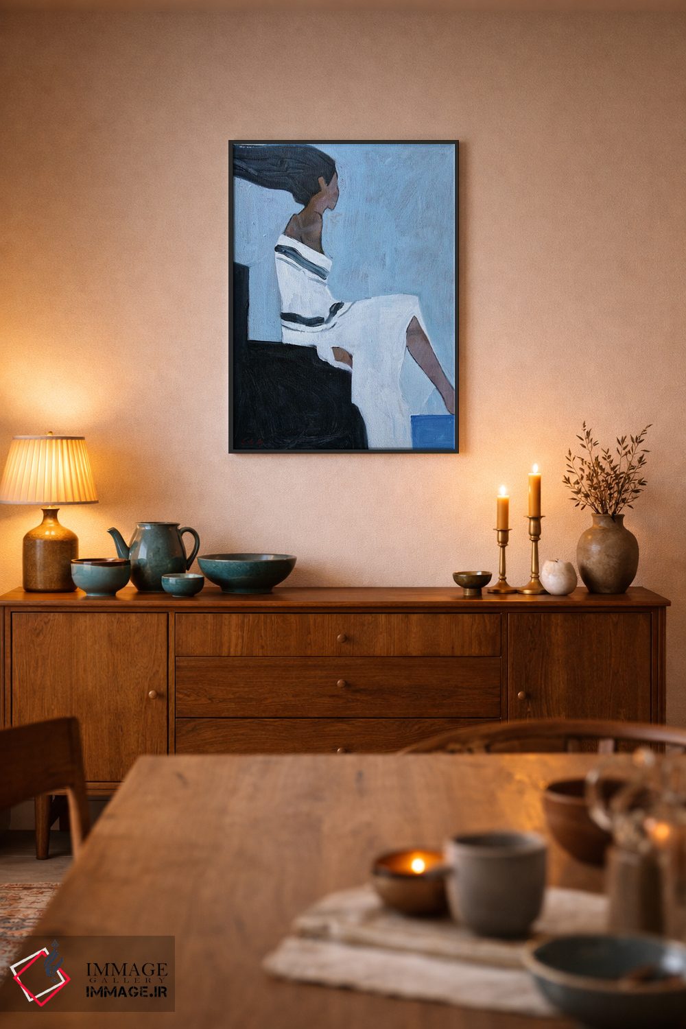 تابلو کلاسیک تنهایی اثر لی ژو - D6B