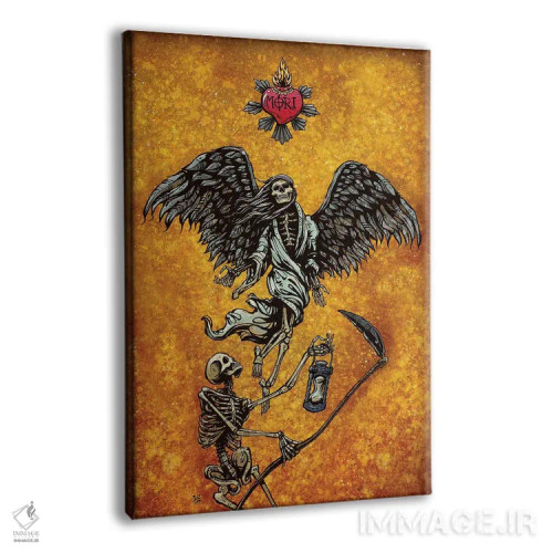 تابلو دکوراتیو مرگ منتظر هیچ کس نمی ماند اثر دیوید لوزو - نمای پرسپکتیو محصول