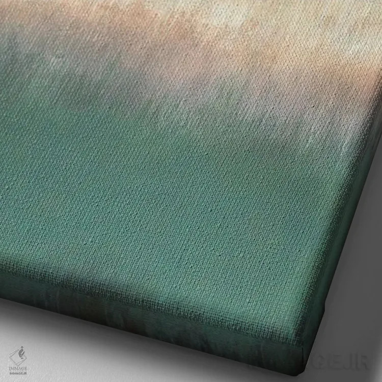 تابلو انتزاعی سکوتی بلندتر اثر لوکاش اولک - نمای نزدیک بافت بوم