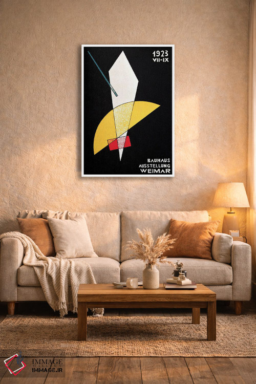 تابلو انتزاعی پوستر نمایشگاه باوهاوس در وایمار، آلمان، ۱۹۲۳ اثر لازلو موهولی-ناگی - D1W