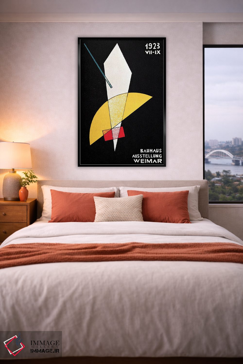 تابلو انتزاعی پوستر نمایشگاه باوهاوس در وایمار، آلمان، ۱۹۲۳ اثر لازلو موهولی-ناگی - D3B