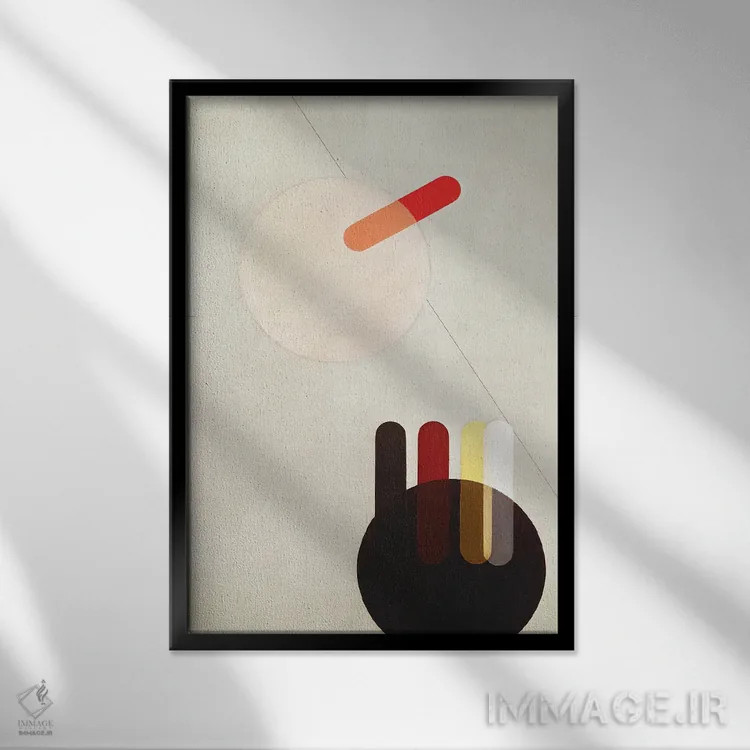 تابلو انتزاعی ال کا ۴، ۱۹۳۶ اثر لازلو موهولی-ناگی - نمای قابدار مشکی