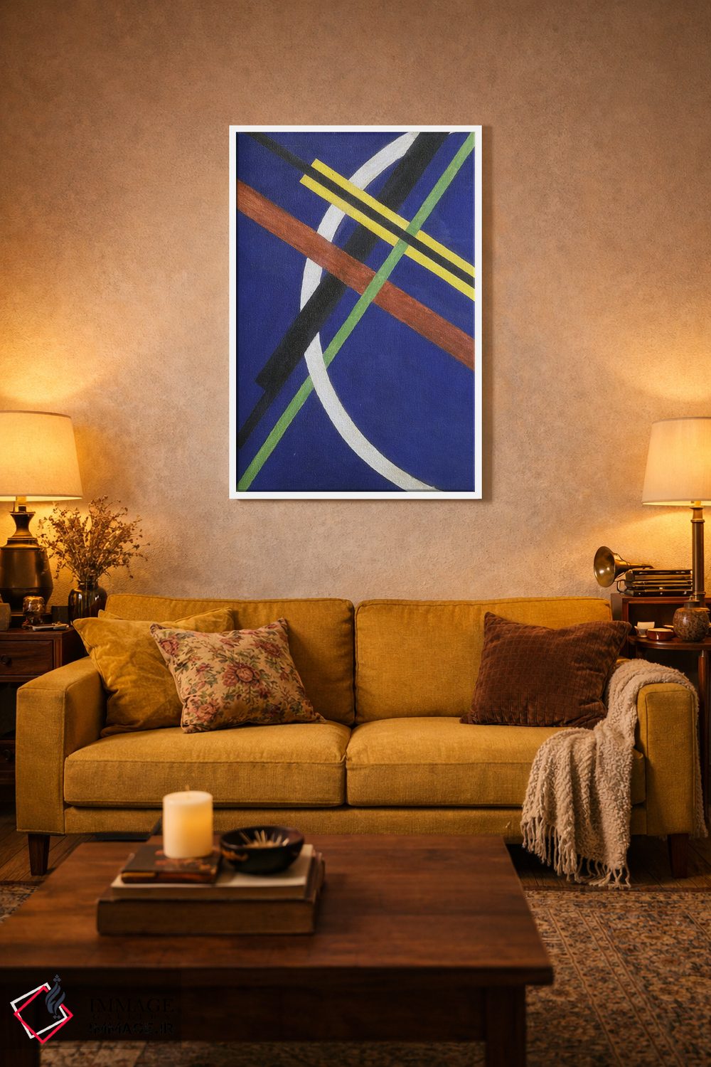 تابلو انتزاعی معماری ۱، ۱۹۲۲ اثر لازلو موهولی-ناگی - D3W