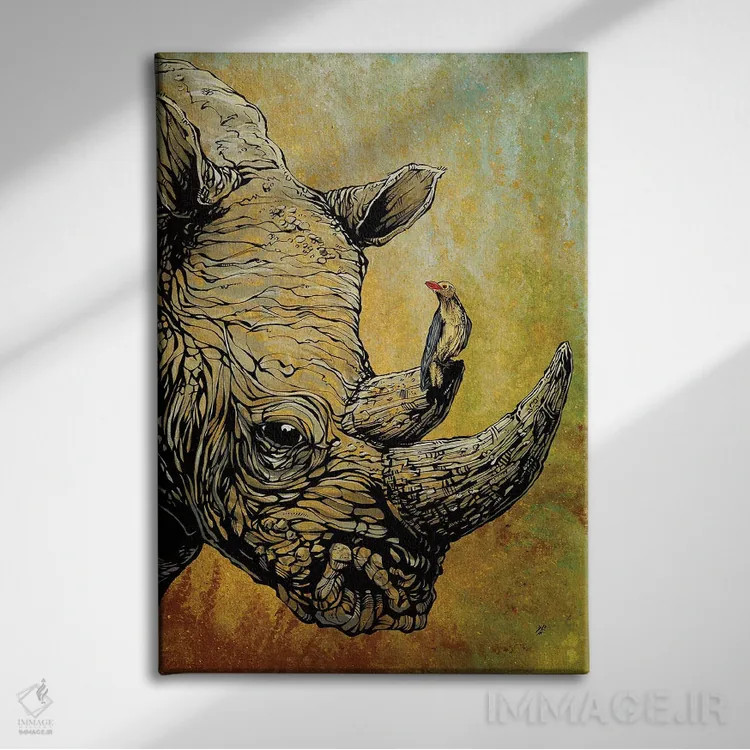 تابلو دکوراتیو دوستان در جایگاه های بلند اثر دیوید لوزو - نمای روبهرو روی دیوار