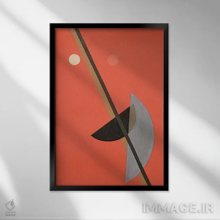 تابلو انتزاعی کا ۱۵، ۱۹۲۳ اثر لازلو موهولی-ناگی - نمای قابدار مشکی