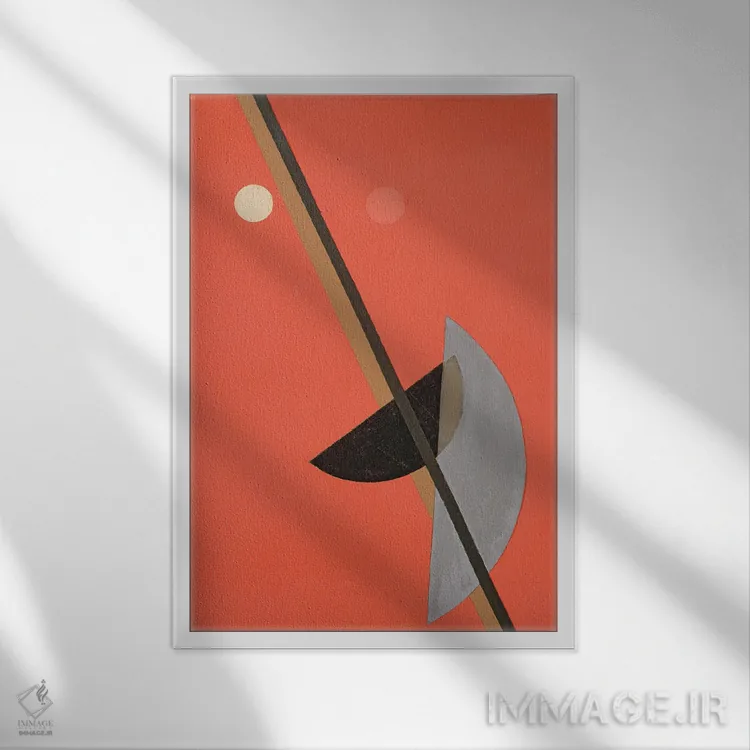 تابلو انتزاعی کا ۱۵، ۱۹۲۳ اثر لازلو موهولی-ناگی - نمای قابدار سفید