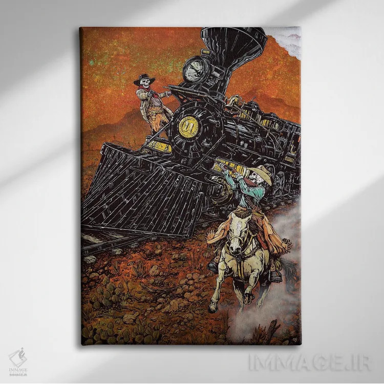 تابلو دکوراتیو سرب و آهن اثر دیوید لوزو - نمای روبهرو روی دیوار