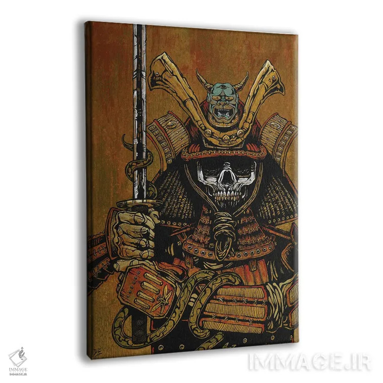 تابلو دکوراتیو به شمشیر سامورایی اثر دیوید لوزو - نمای پرسپکتیو محصول