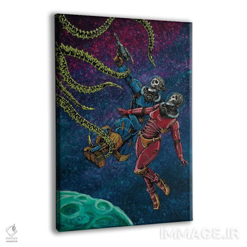 تابلو دکوراتیو برخورد در کیهان اثر دیوید لوزو - نمای پرسپکتیو محصول