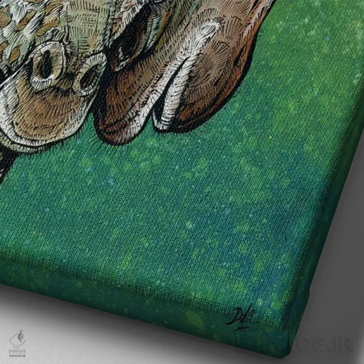 تابلو دکوراتیو مامان و من اثر دیوید لوزو - نمای نزدیک بافت بوم