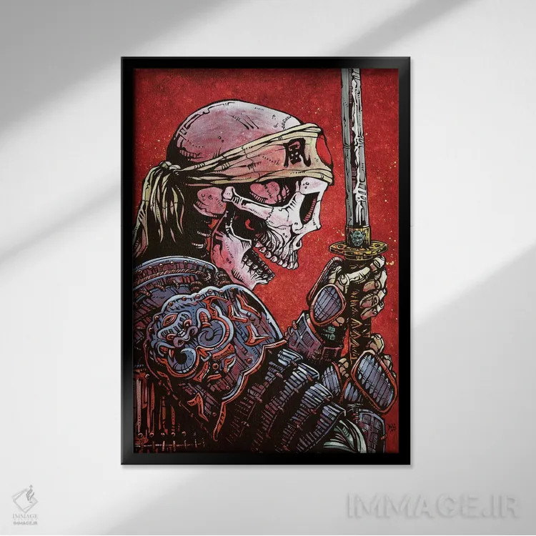 تابلو دکوراتیو افتخار اثر دیوید لوزو - نمای قابدار مشکی