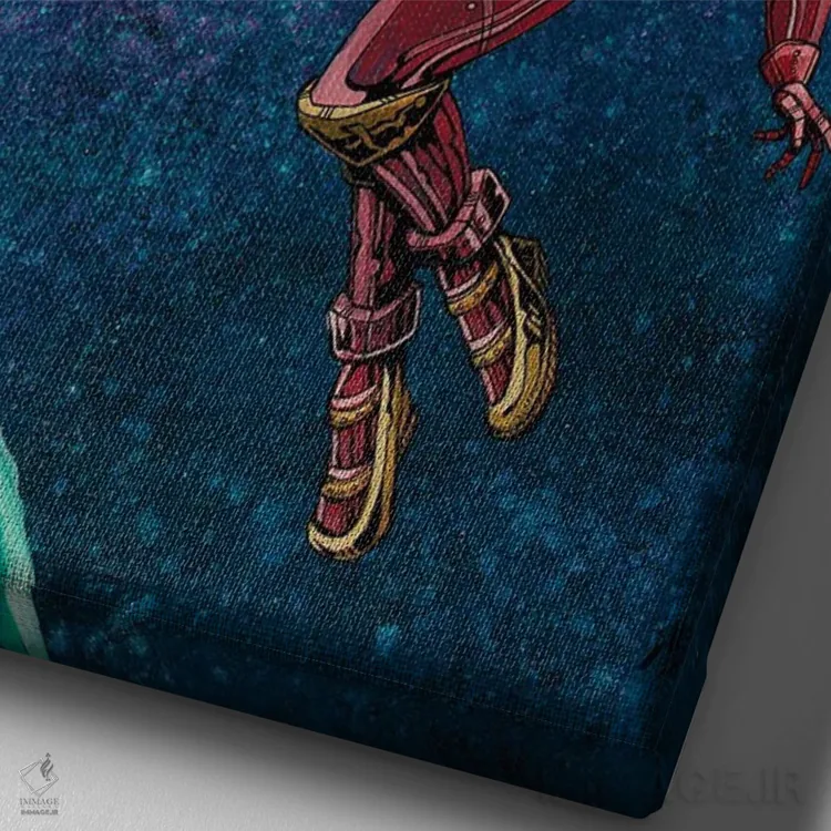 تابلو دکوراتیو برخورد در کیهان اثر دیوید لوزو - نمای نزدیک بافت بوم