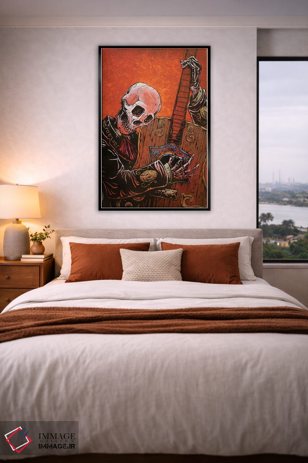 تابلو دکوراتیو گیتاریست اثر دیوید لوزو - D4B