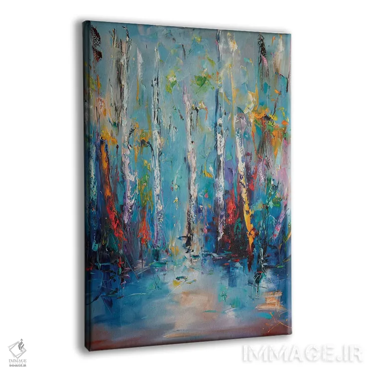 تابلو انتزاعی طبیعت اثر استانیسلاو لازاروف - نمای پرسپکتیو محصول
