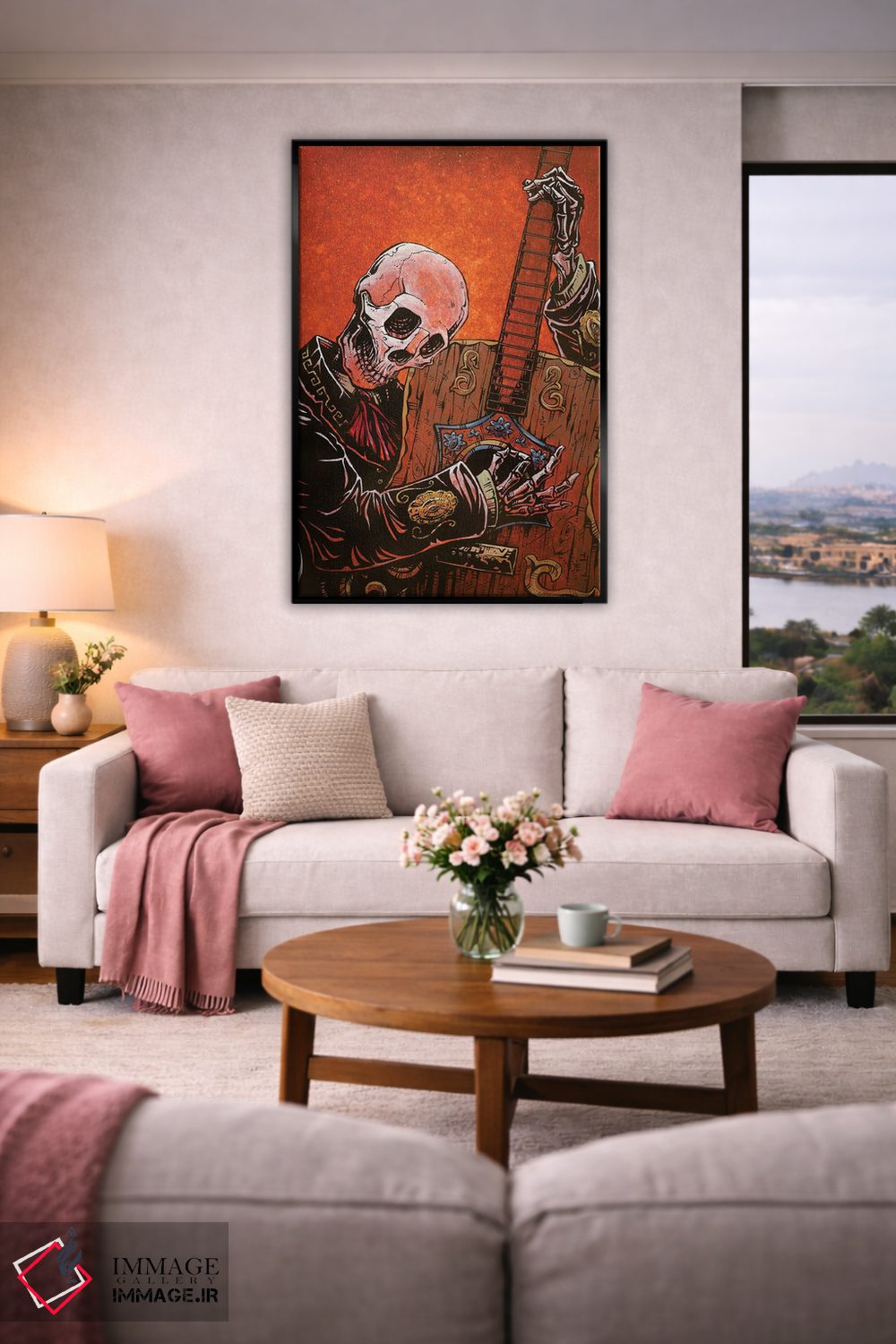 تابلو دکوراتیو گیتاریست اثر دیوید لوزو - D5B