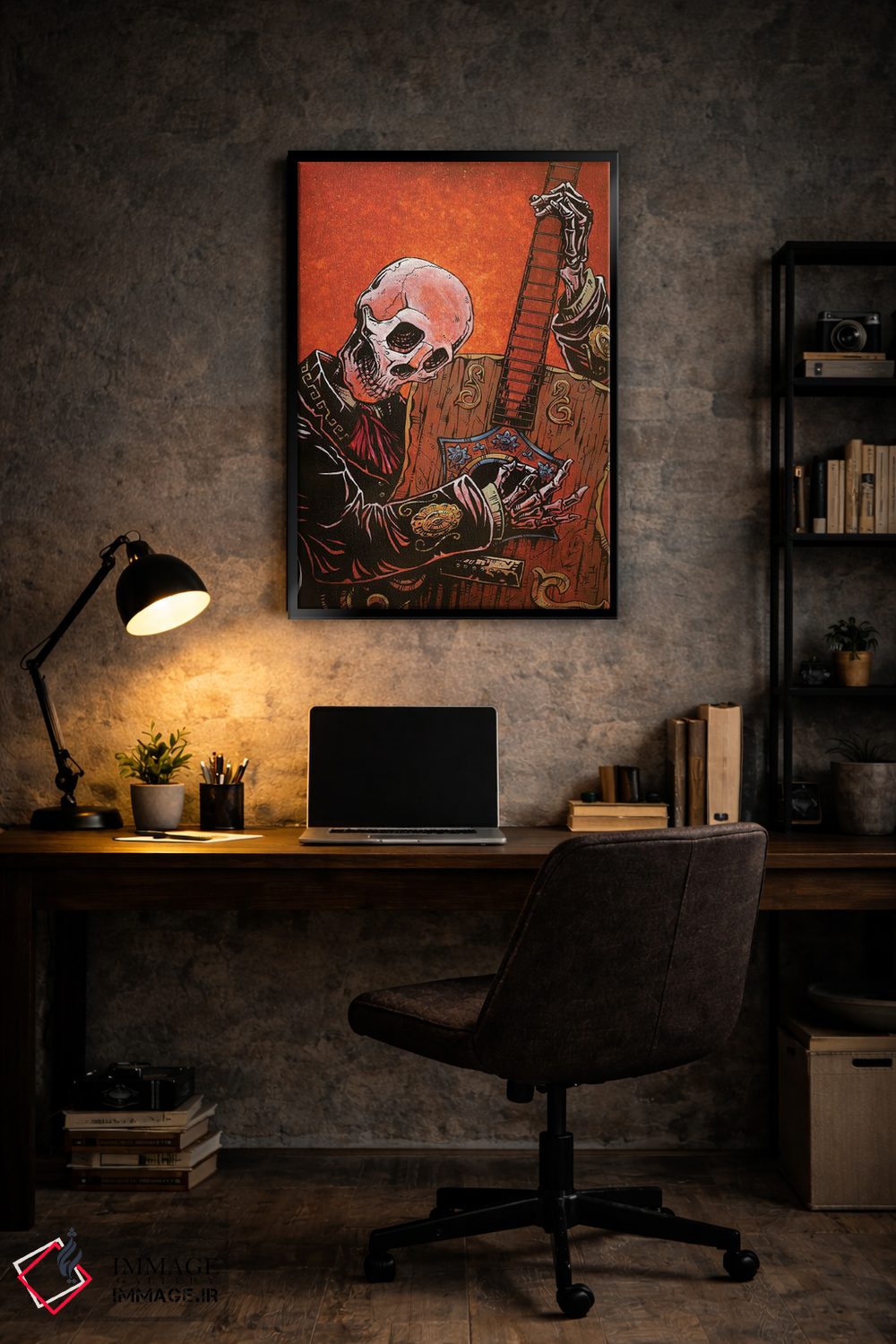 تابلو دکوراتیو گیتاریست اثر دیوید لوزو - D6B