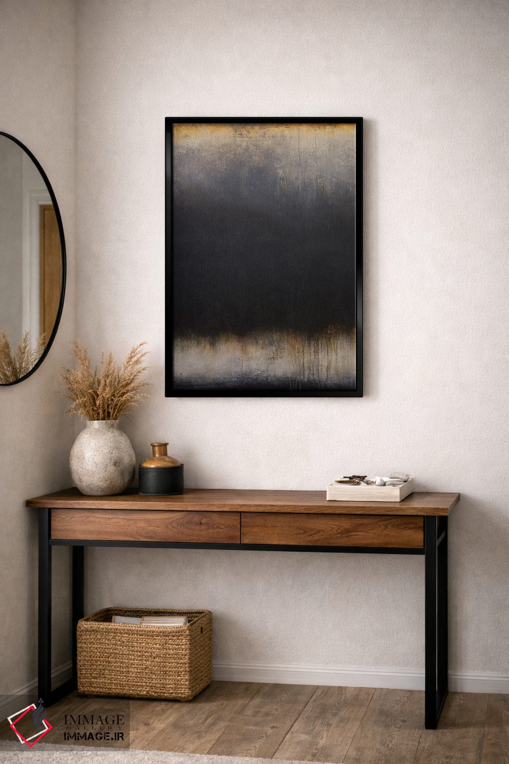 تابلو انتزاعی نیمه شب و نیم اثر لوکاش اولک - D4B