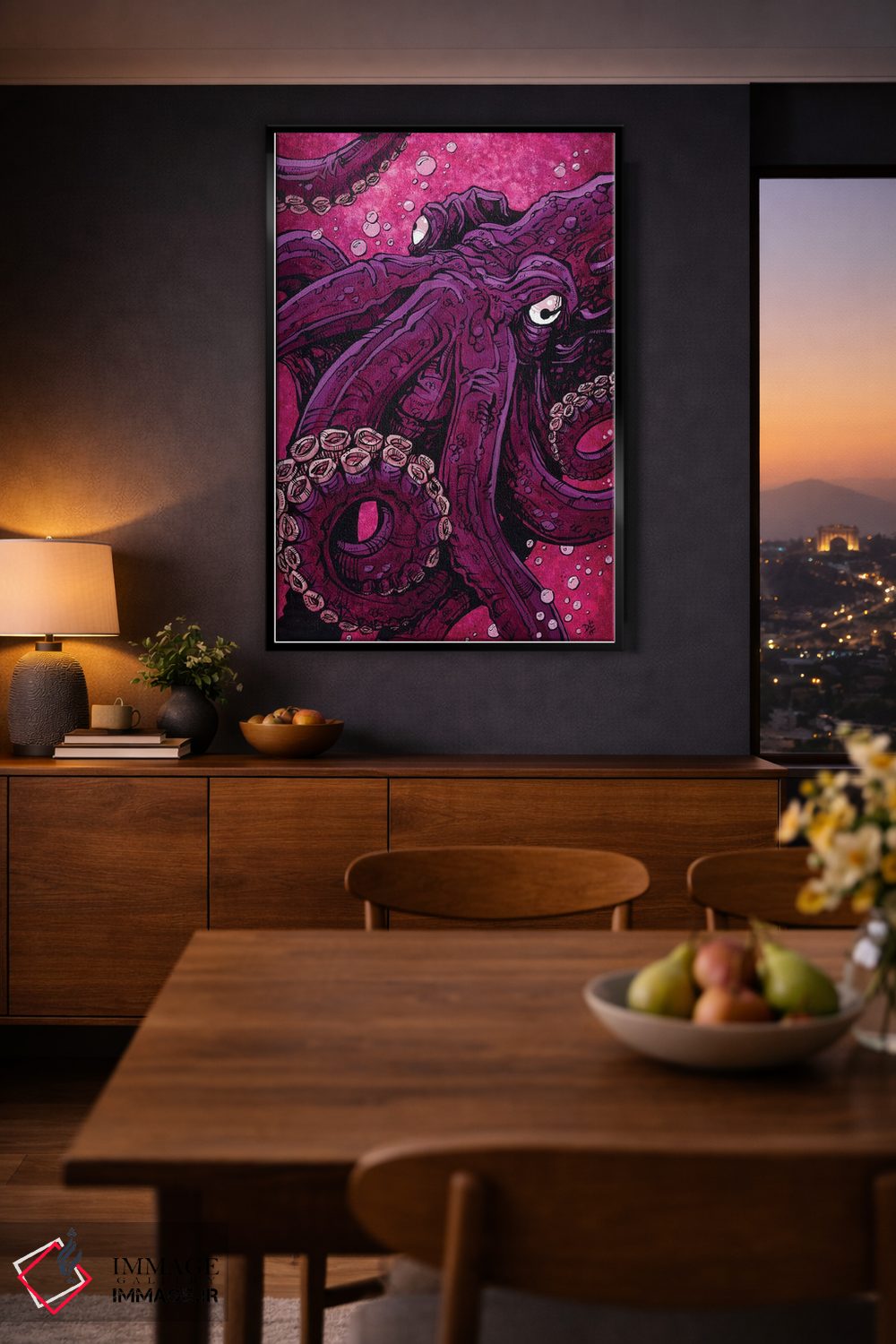 تابلو دکوراتیو ساکن اقیانوس اثر دیوید لوزو - D2B