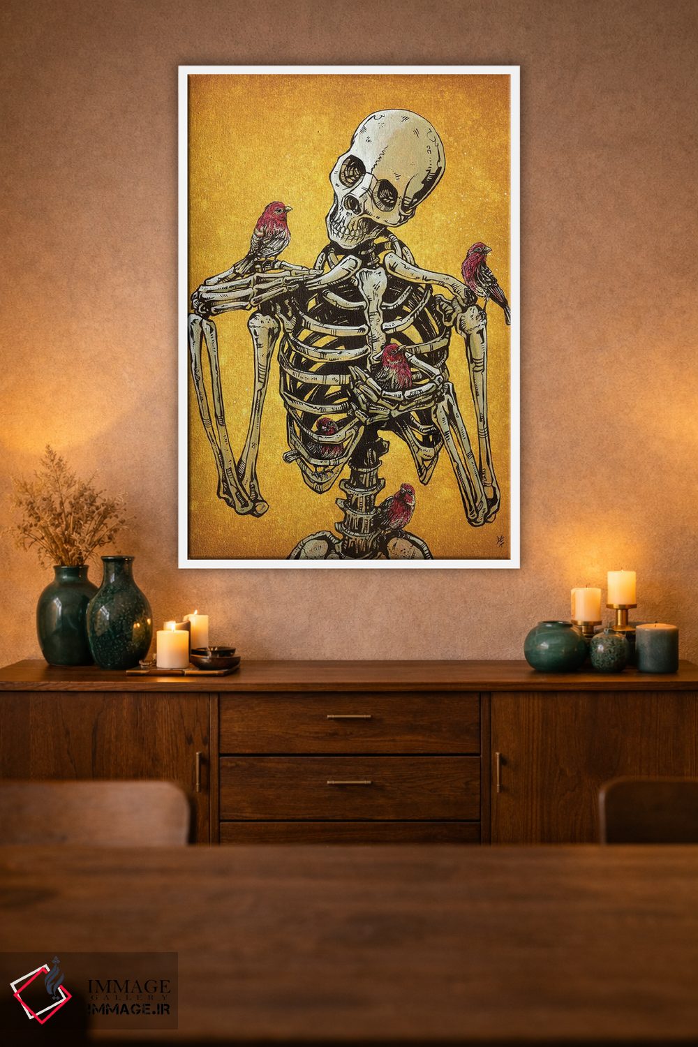 تابلو دکوراتیو هم جنس ها با هم پرواز می کنند اثر دیوید لوزو - D1W