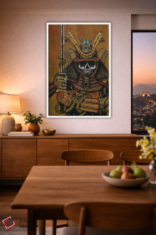 تابلو دکوراتیو به شمشیر سامورایی اثر دیوید لوزو - D2W