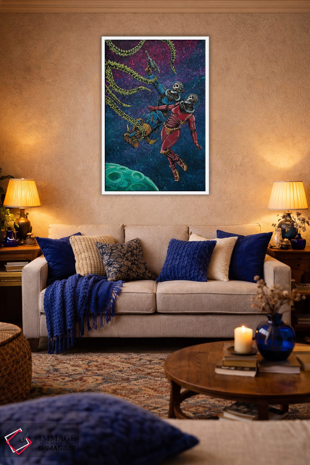 تابلو دکوراتیو برخورد در کیهان اثر دیوید لوزو - D2W