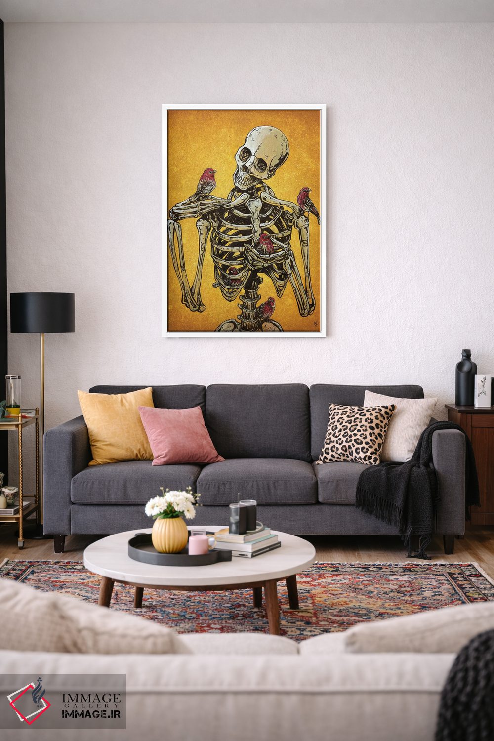 تابلو دکوراتیو هم جنس ها با هم پرواز می کنند اثر دیوید لوزو - D3W