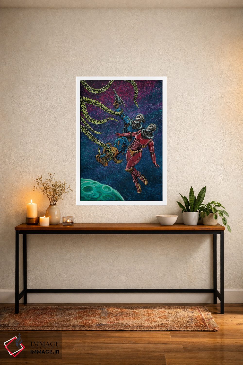 تابلو دکوراتیو برخورد در کیهان اثر دیوید لوزو - D3W