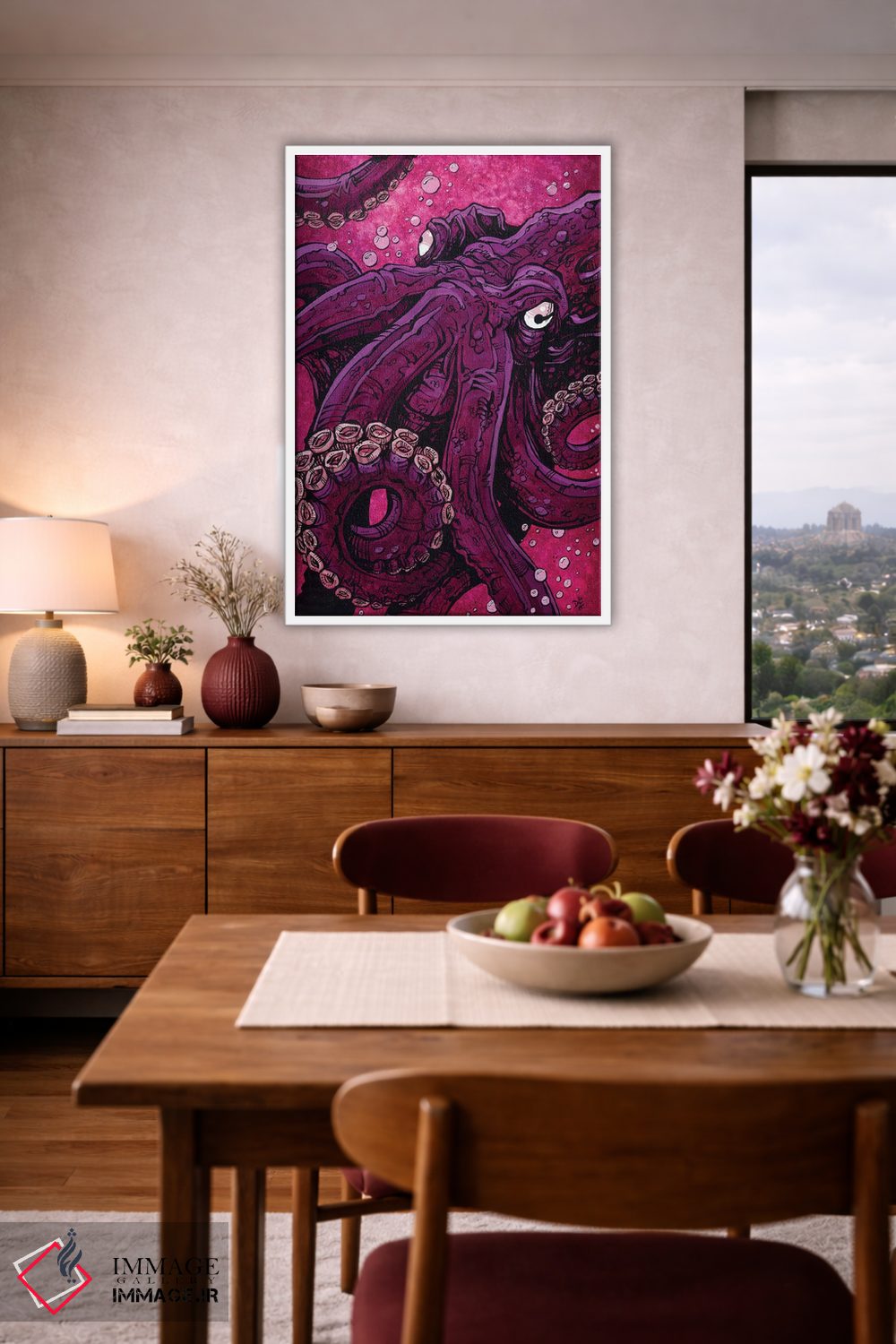 تابلو دکوراتیو ساکن اقیانوس اثر دیوید لوزو - D4W