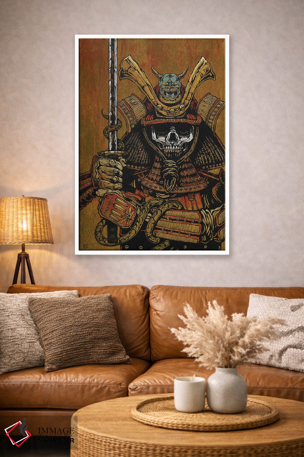 تابلو دکوراتیو به شمشیر سامورایی اثر دیوید لوزو - D4W