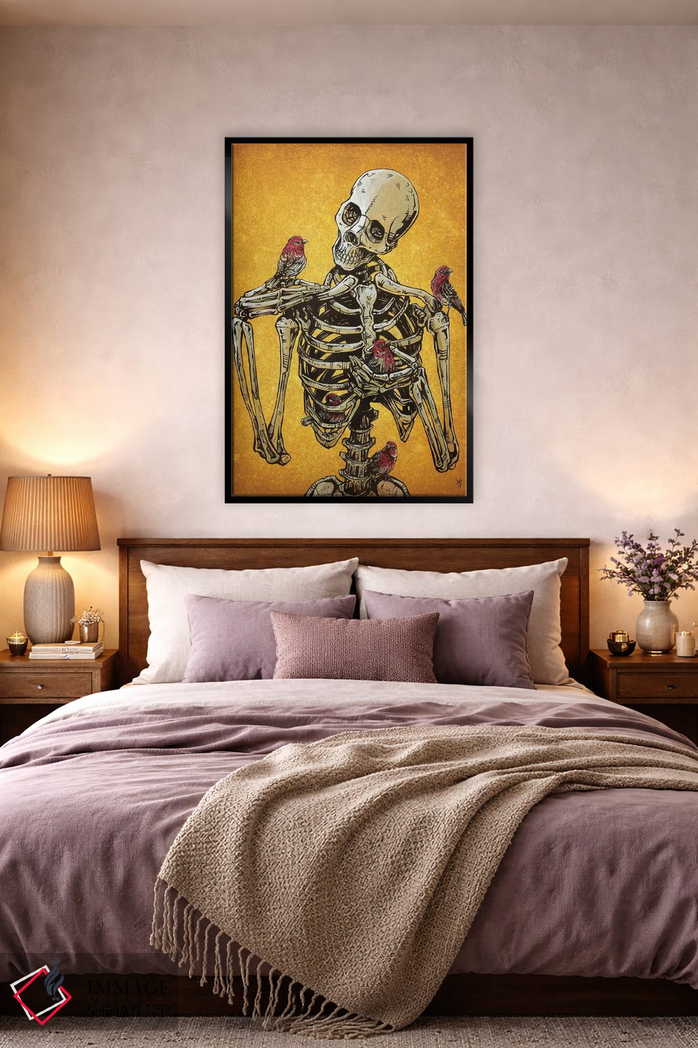 تابلو دکوراتیو هم جنس ها با هم پرواز می کنند اثر دیوید لوزو - D4B