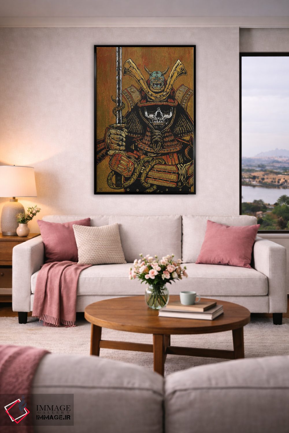 تابلو دکوراتیو به شمشیر سامورایی اثر دیوید لوزو - D5B