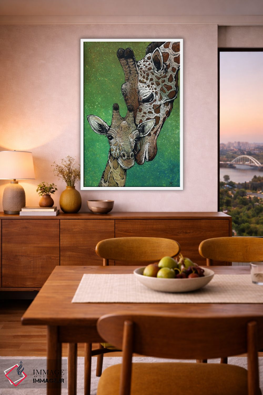 تابلو دکوراتیو مامان و من اثر دیوید لوزو - D6W