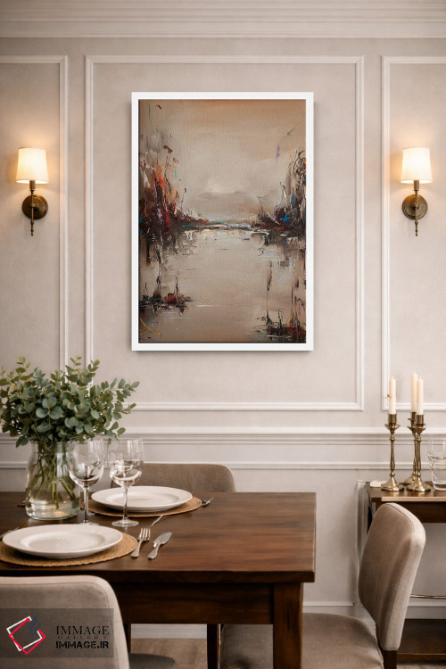 تابلو انتزاعی پس از مه اثر استانیسلاو لازاروف - D1W
