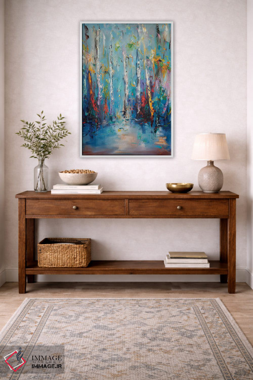 تابلو انتزاعی طبیعت اثر استانیسلاو لازاروف - D2W